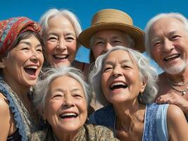 foto di un' gruppo di genitori sorridente e ridendo insieme