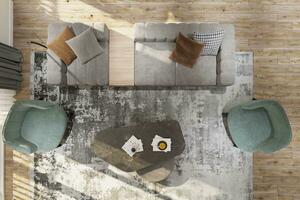 superiore Visualizza di il moderno minimalista vivente camera. 3d interpretazione foto