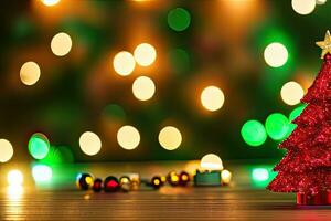 festivo Natale albero sfondo ai generativo foto