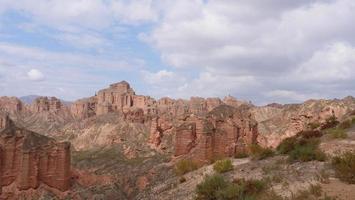 zona scenica di binggou danxia nella provincia di sunan zhangye gansu, cina. foto