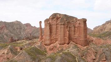 zona scenica di binggou danxia nella provincia di sunan zhangye gansu, cina. foto