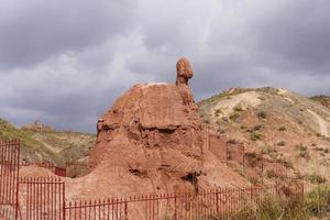 zona scenica di binggou danxia nella provincia di sunan zhangye gansu, cina. foto