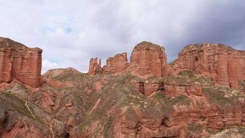 zona scenica di binggou danxia nella provincia di sunan zhangye gansu, cina. foto