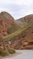 zona scenica di binggou danxia nella provincia di sunan zhangye gansu, cina. foto