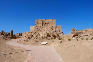 rovine di jiaohe che si trovano nella provincia cinese dello xinjiang. foto