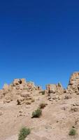 rovine di jiaohe che si trovano nella provincia cinese dello xinjiang. foto