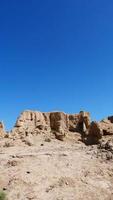 rovine di jiaohe che si trovano nella provincia cinese dello xinjiang. foto