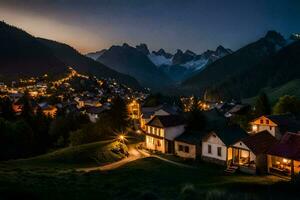 foto sfondo il cielo, montagne, notte, il Alpi, il Alpi, il al. ai-generato