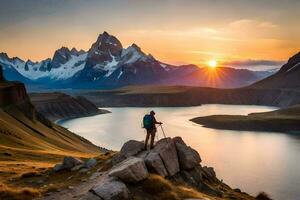 il migliore posti per visitare nel patagonia. ai-generato foto