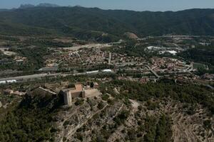 aereo Visualizza di il castello claramunt foto