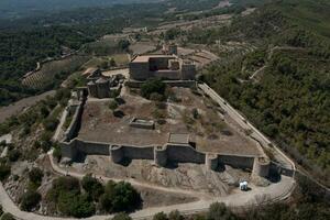 aereo Visualizza di il castello claramunt foto