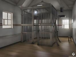 vecchio prigione camera nel il edificio foto