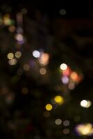 notte città strada astratto sfocato bokeh luci sfondo foto