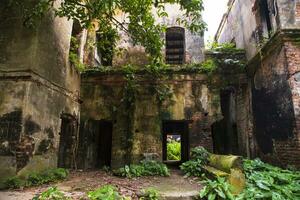 baisrshi zamindar bari o rajendra babur haveli è un' vecchio storico zamindar Casa nel faridpur- bangladesh foto