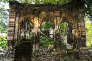 baisrshi zamindar bari o rajendra babur haveli è un' vecchio storico zamindar Casa nel faridpur- bangladesh foto