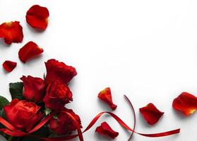 bouquet di rose rosse di san valentino foto