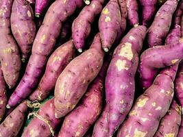 fresco viola dolce patate sfondo foto