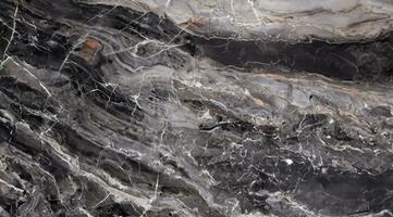 primo piano di marmo nero con texture di sfondo foto