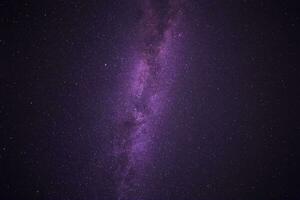 latteo modo galassia nel buio notte cielo foto