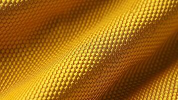 giallo calcio tessuto struttura con aria maglia. abbigliamento sportivo sfondo foto