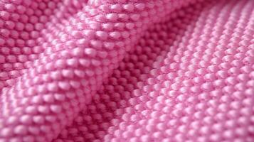 rosa calcio camicia con aria maglia struttura. abbigliamento sportivo sfondo foto