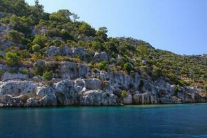 bellissimo baia vicino marmaris nel tacchino foto