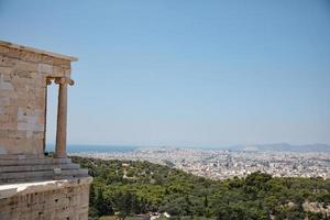 tempio del partenone sull'acropoli di atene, grecia foto