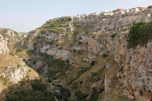 paesaggio urbano di matera italia, patrimonio mondiale foto