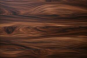 imbuia legna con suo ricco cioccolato Marrone colore e liscio struttura legna struttura, ai generato foto