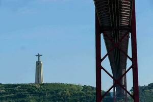 Cristo statua - Lisbona, Portogallo 2022 foto