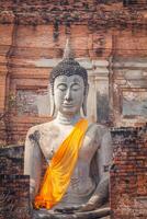 buddha della statua in ayutthaya thailandia foto