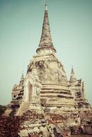 Wat phrasisanpetch nel parco storico di Ayutthaya, Ayutthaya, Tailandia. foto