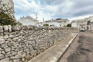 bellissimo cittadina di Alberobello con trulli case tra verde impianti e fiori, Puglia regione, meridionale Italia. foto