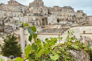 mozzafiato Visualizza di il antico cittadina di matera, meridionale Italia. foto