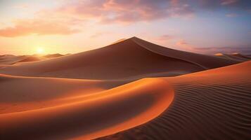 rotolamento sabbia dune. generativo ai foto