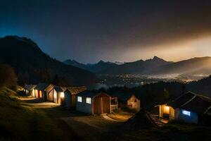 foto sfondo il cielo, montagne, il Luna, il montagne, il Luna, il montagne,. ai-generato