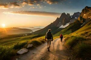 il migliore escursioni a piedi sentieri nel il noi. ai-generato foto