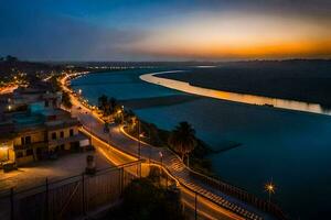 il fiume Gange nel India. ai-generato foto