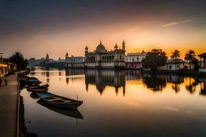 il d'oro tempio, amritsar, India. ai-generato foto