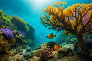 il grande barriera scogliera, Australia. ai-generato foto