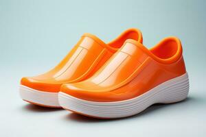 minimalista design calzature un' simbolo di semplicità e comfort isolato su un' pendenza sfondo foto