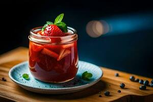 il migliore fragola marmellata ricette per il estate. ai-generato foto