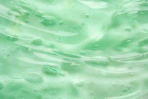 trasparente chiaro verde liquido siero gel cosmetico struttura sfondo foto