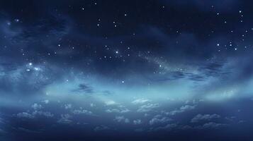 latteo modo galassia e naturale illuminazione nel il notte cielo. ai generato foto