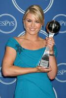 los angeles luglio 14 Lindsey vonn nel il stampa camera di il 2010 spiare premi a nokia Teatro la vivere su luglio14 2010 nel los angeles circa foto