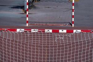 attrezzature sportive per obiettivo di calcio di strada foto