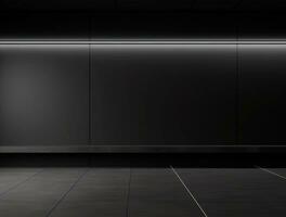 vuoto moderno interno buio parete sfondo davanti Visualizza ai generato foto
