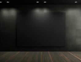 vuoto moderno interno buio parete sfondo davanti Visualizza ai generato foto