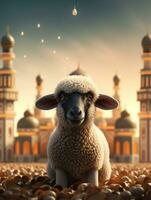 eid mubarak tradizionale islamico Festival religioso sfondo ai generato foto