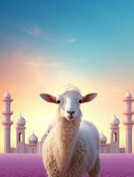 eid mubarak tradizionale islamico Festival religioso sfondo ai generato foto